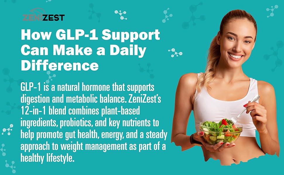 GLP-1 Probiotic Weight Loss Support Supplement - Women Men GLP1 Booster with Berberine - Natural Keto Daily Oral GLP1 Appetite Suppressant Hunger Control Metabolism Fat Burn Gut Health How GLP-1 Support Can Make a Daily Difference - Natural hormone for digestion and metabolism