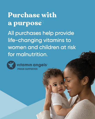 All purchases help provide vitamins to women and children at risk of malnutrition
