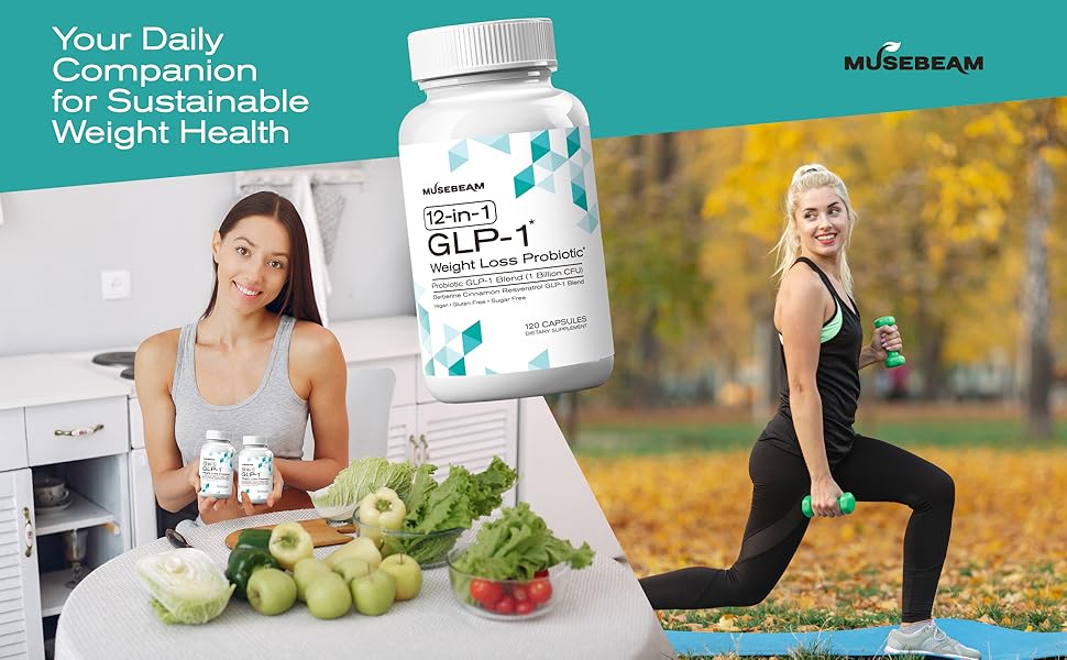 Before and After GLP-1 Support Results - Weight Loss Supplement with Plant Extracts