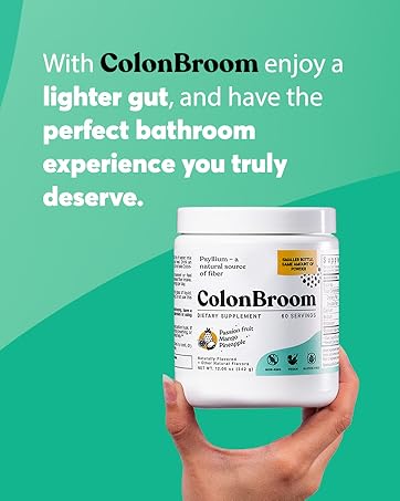 ColonBroom GLP-1 Weight Management Supplement for Women & Men - GLP1 Supports Gut Health, Metabolic Wellness & Appetite Regulation for Diet - Vegan, Gluten-Free, Non-GMO Diet Fiber Capsules - 60 Count cb