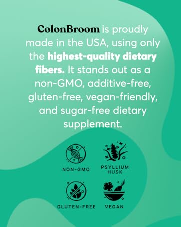 ColonBroom GLP-1 Weight Management Supplement for Women & Men - GLP1 Supports Gut Health, Metabolic Wellness & Appetite Regulation for Diet - Vegan, Gluten-Free, Non-GMO Diet Fiber Capsules - 60 Count cb