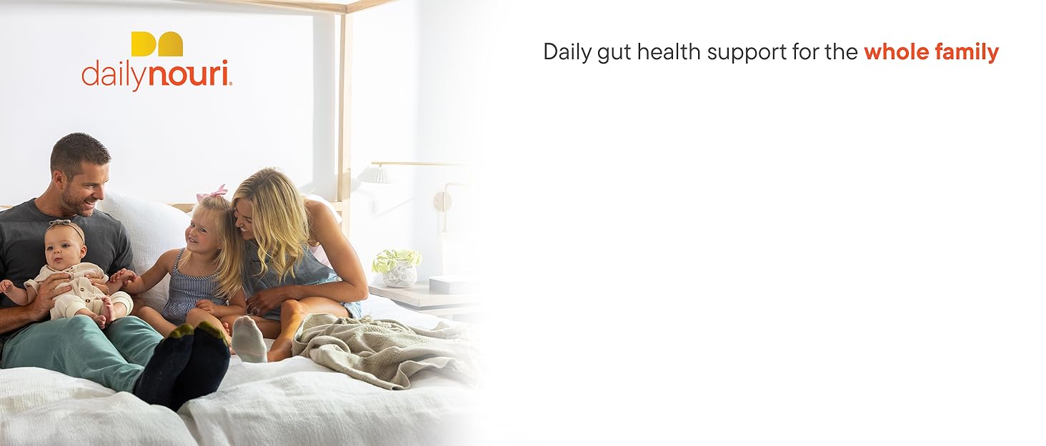 Daily Nouri Weight Support Probiotic for Women & Men | Supports Healthy Weight Management, Metabolism, Digestion & Gut Health | 3 Clinically Studied Strains + Vegan Omega Oil | 30-Day Supply Brand story header