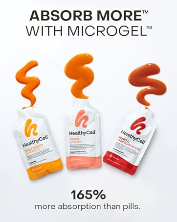 Healthycell Heart & Vascular Health Daily Liquid Supplement - Blood Pressure & Cholesterol Support with Beet Root Powder, Resveratrol, CoQ10, Omega-3 & Vitamin K - 14 Gel Packs our philosophy. your body is brilliant. its an expert at knowing what it needs and what works best