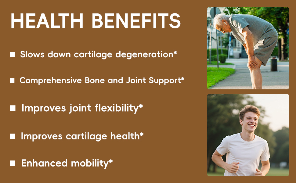 JJoint Health Supplement for Women & Men, Supports Bone, Joint - Glucosamine, Chondroitin, MSM & Turmeric - 90 Capsules (1pcs) calcitrin goldJoint Support