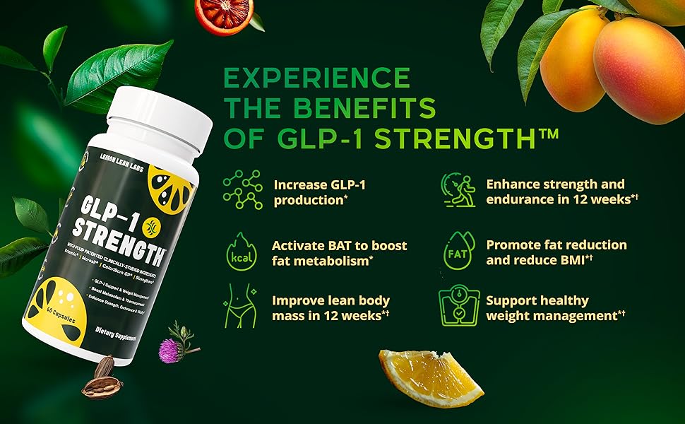 GLP-1 Supplement for Women & Men - Weight Management, Gut Health & Metabolism Support - Promotes Fat Burning & Lean Body Mass - Vegan, Gluten Free, Non-GMO - 60 Count glp, glp1 booster, belly fat burner, blood sugar, glp 1 booster, blood sugar support supplement, fat