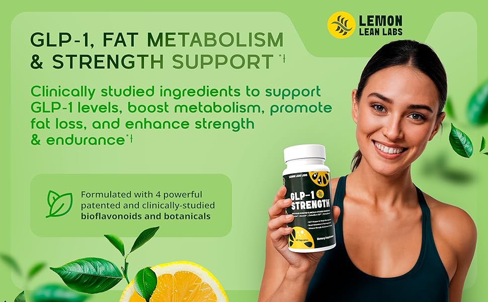 GLP-1 Supplement for Women & Men - Weight Management, Gut Health & Metabolism Support - Promotes Fat Burning & Lean Body Mass - Vegan, Gluten Free, Non-GMO - 60 Count glp-1 supplement, fat burners for women, blood sugar complex, fat burner, metabolism booster, glp 1