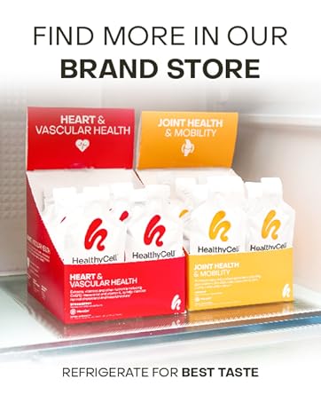 Healthycell Heart & Vascular Health Daily Liquid Supplement - Blood Pressure & Cholesterol Support with Beet Root Powder, Resveratrol, CoQ10, Omega-3 & Vitamin K - 14 Gel Packs 10
