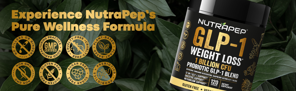 GLP-1 Probiotic Weight Loss Support Supplement - GLP 1 Booster with Berberine for Support Fat Burn Pendulum inspired GPL1 weight loss pills with probiotic blend and natural wellness support