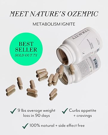 Veracity Metabolism Ignite - Boosts GLP-1 to Reduce Appetite and Cravings for Clinically Proven Weight Loss - Natural GLP-1 & Metabolic Support Supplement - Burns Fat - Side Effect Free - 30 Serving card 4