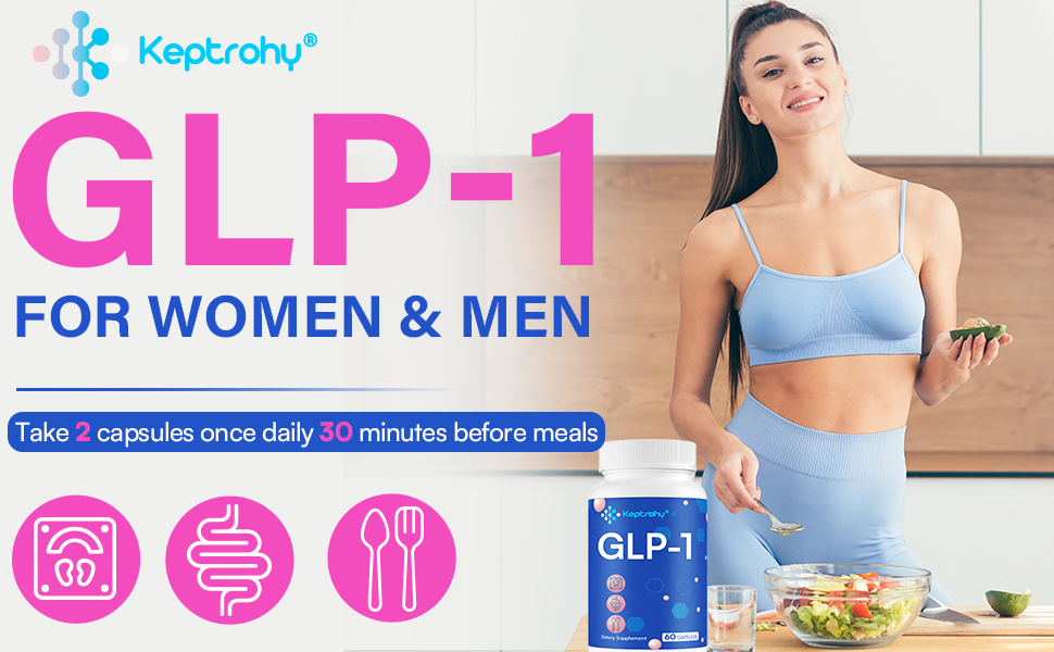 GLP-1 Supplement | GLP1 Supplement for Women and Men, 16-in-1 for GLP-1 Naturally | Daily GLP 1, 60 Capsules glp