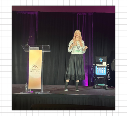 Renée's 2024 Year in Review & What to Expect in 2025 celebrity esthetician speaking at a conference