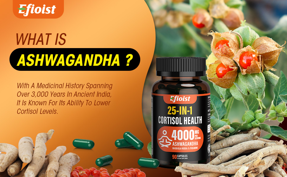Cortisol Supplement for Women, 25-in-1 Cortisol Reducer, Cortisol Manager, Ashwagandha for Women & Men, Cortisol Supplement with Rhodiola Rosea, L-Theanine, for Mood, Focus, Sleep Support, 90 Capsules cortisol supplements for women