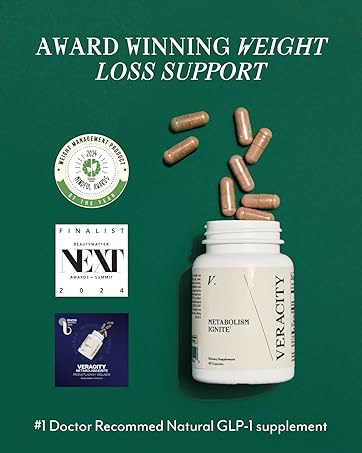 Veracity Metabolism Ignite - Boosts GLP-1 to Reduce Appetite and Cravings for Clinically Proven Weight Loss - Natural GLP-1 & Metabolic Support Supplement - Burns Fat - Side Effect Free - 30 Serving card 5