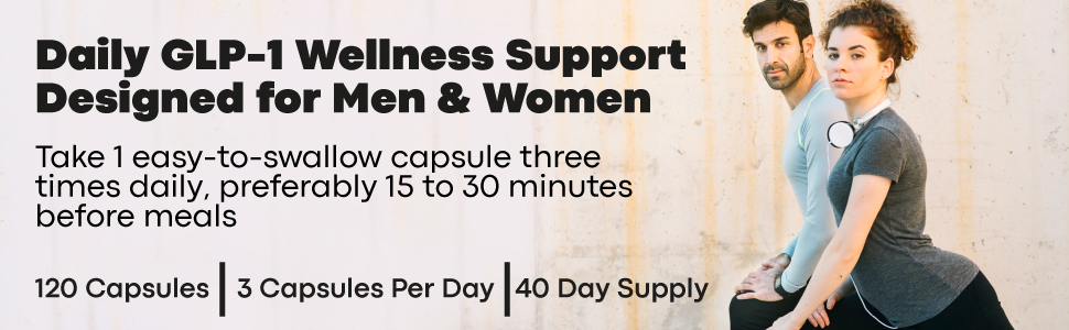GLP-1 Probiotic Weight Loss Support Supplement - GLP 1 Booster with Berberine for Support Fat Burn Daily glb1 hormone wellness support for men & women - fast kind capsules, 40 day supply
