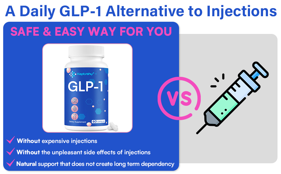 GLP-1 Supplement | GLP1 Supplement for Women and Men, 16-in-1 for GLP-1 Naturally | Daily GLP 1, 60 Capsules glp