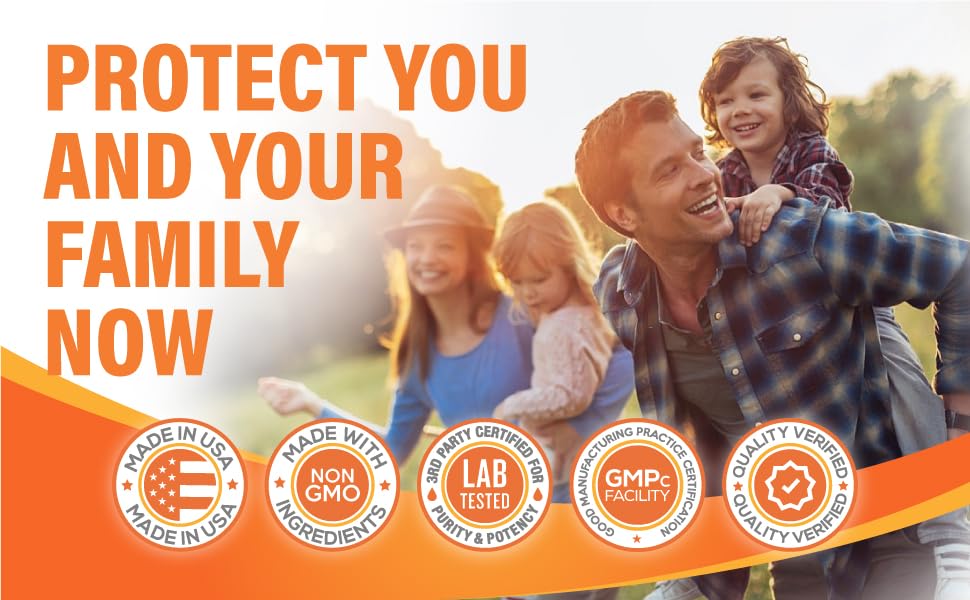 10 in 1 Immune Support Supplement (No Fillers) | Vitamin C, Zinc, Elderberry, Echinacea, Turmeric, Probiotics |Immunity Booster for Multi-System Immune Defense, Respiratory & Gut health |60 Day Supply Protect you and your family now