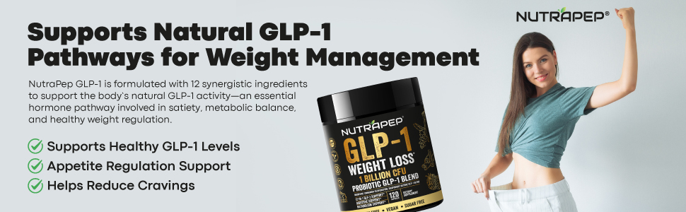 GLP-1 Probiotic Weight Loss Support Supplement - GLP 1 Booster with Berberine for Support Fat Burn NutraPep semiglutides pills for weight loss support GLP-1, appetite, and cravings control