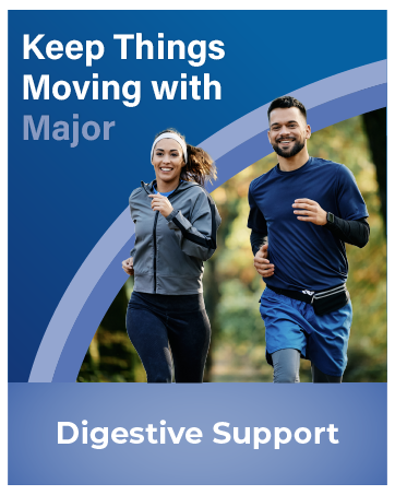 MAJOR ProSight Vitamin and Mineral Supplement - Daily Multivitamin for Women and Men with High Potency Zinc, and Antioxidants for Optimum Nutritional Support - 120 Tablets couple running digestive support