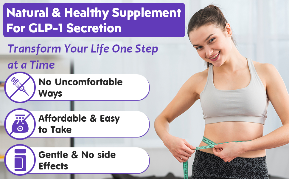 GLP ONE Supplement for Women & Men, 16-in-1 Targeted Formulas, No Stomach Discomfort, Natural GLP ONE with Probiotic, Hops & Eriocitrin, GLP ONE for Digestive, Energy & Gut Health - Vegan, 60 Capsules glp one supplement