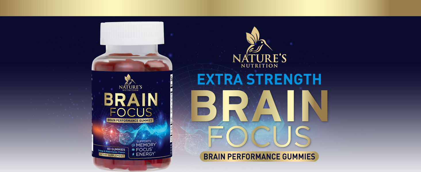 extra strength brain focus supplement gummies