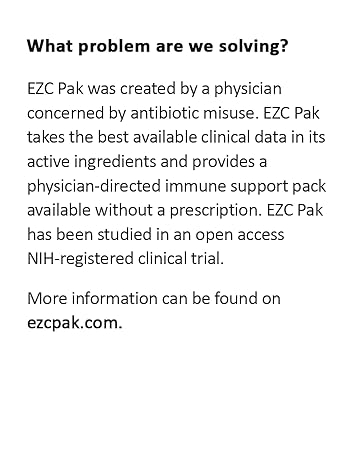 EZC Pak 5-Day Immune System Booster with Echinacea, Vitamin C, Zinc & Vitamin D - Tapered Immune Support Supplement for Adults - Supports Immunity, Easy Travel-Size Supplement Pack adults equinacea 1000mg 5000 tonic msm tonic shots defense quercetin 24 hour elder gummy cut