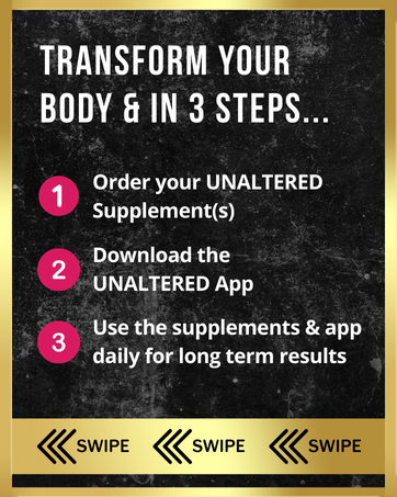 UNALTERED Appetite Suppressant for Women - Helps Manage Cravings, Promotes Fullness, & Supports Weight Loss - Natural Dietary Supplement with Chromium Picolinate & Glucomannan - 120 Vegan Capsules three steps