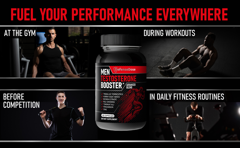 Testosterone Libido Booster Supplement for Men - Muscle Growth Support Workout Energy Stamina Performance Enhancer - Natural Fast Acting Body Building Sports Enhancing Nutrition Male Enhancement Pill Testolone marker for tetosterona, labido enchantment & energy boost in all workouts