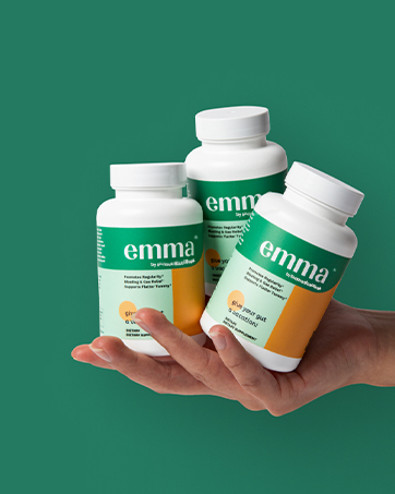 Emma Gut Health - 2 Pack - Gas and Bloating Relief, Constipation, Leaky Gut Repair - Gut Cleanse & Restore Digestion - Regulate Bowel Movement. Probiotics and Laxative Alternative, 120 Capsules 1