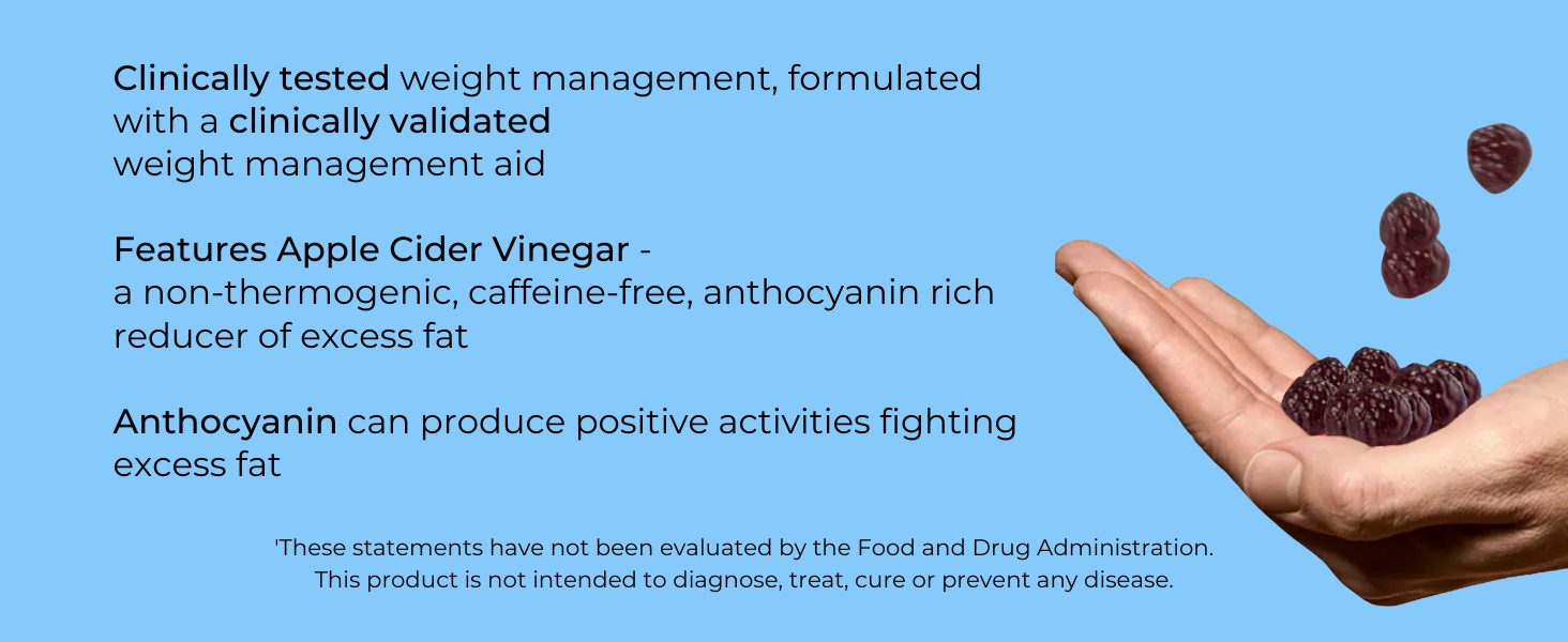 Consult Health ELIMI-Fat Apple Cider Vinegar Morosil Weight Management Gummies - Supports Weight Loss- Gluten Free, Keto, Vegan - Citrus Flavor 120 Count ElimiFat