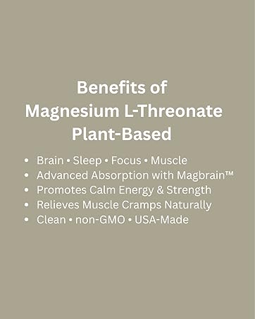 Kappa Nutrition Powered by Magbrain™ Magnesium L-Threonate Plant-Based, 420mg Elemental Magnesium (3 Capsules) from 2,253mg, 150 Vegan Capsules, Brain, Sleep & Muscle Support. Benefits of Magnesium
