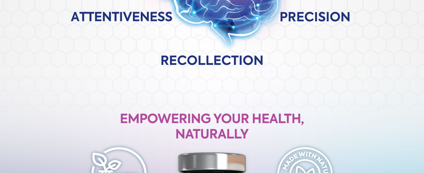 Brain Supplements for Memory and Focus - Extra Strength Nootropic Capsules for Concentration, Alertness, Cognitive Support - Phosphatidylserine, DMAE, Brain Health Vitamins B6 C E Zinc - 120 Capsules Health Nutrition Naturals brain supplement 21 vitamins and minerals men and women