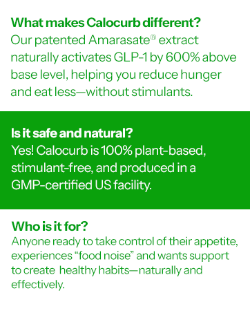 Calorie Control Supplement 6X Natural GLP-1 Activator, Official & Patented Amarasate Formula, Plant Based Dietary GLP1 Supplement, Manages Appetite, Hunger & Cravings, 1 Month Average Supply, 90 Count bfi02