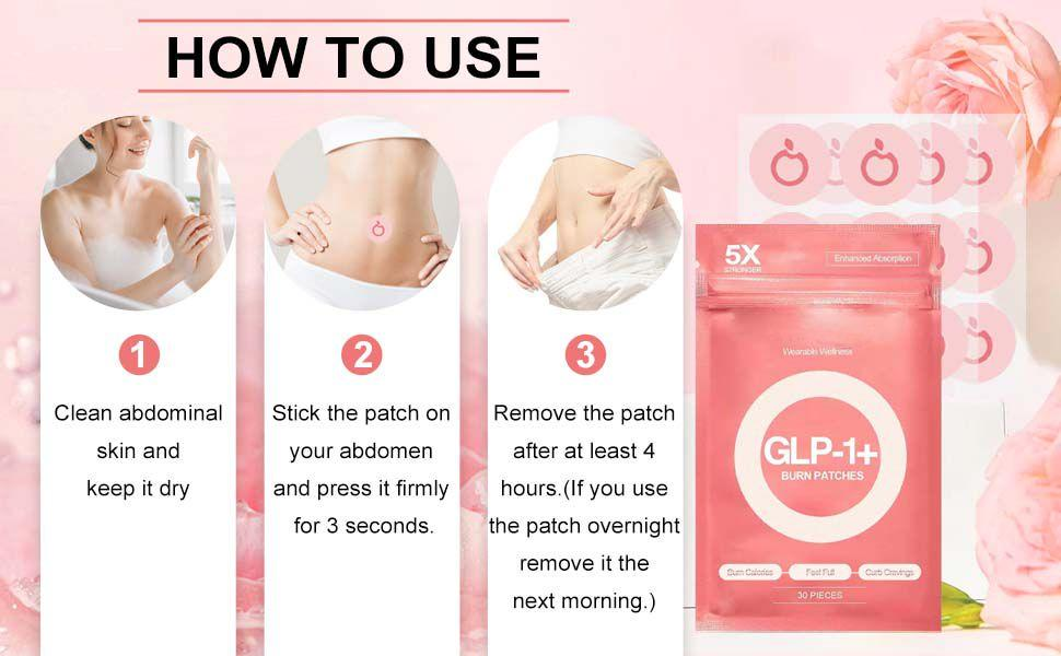 KUHEE GLP1 Patches,5X Stronger Formula,12 Hour Hunger Management 使用