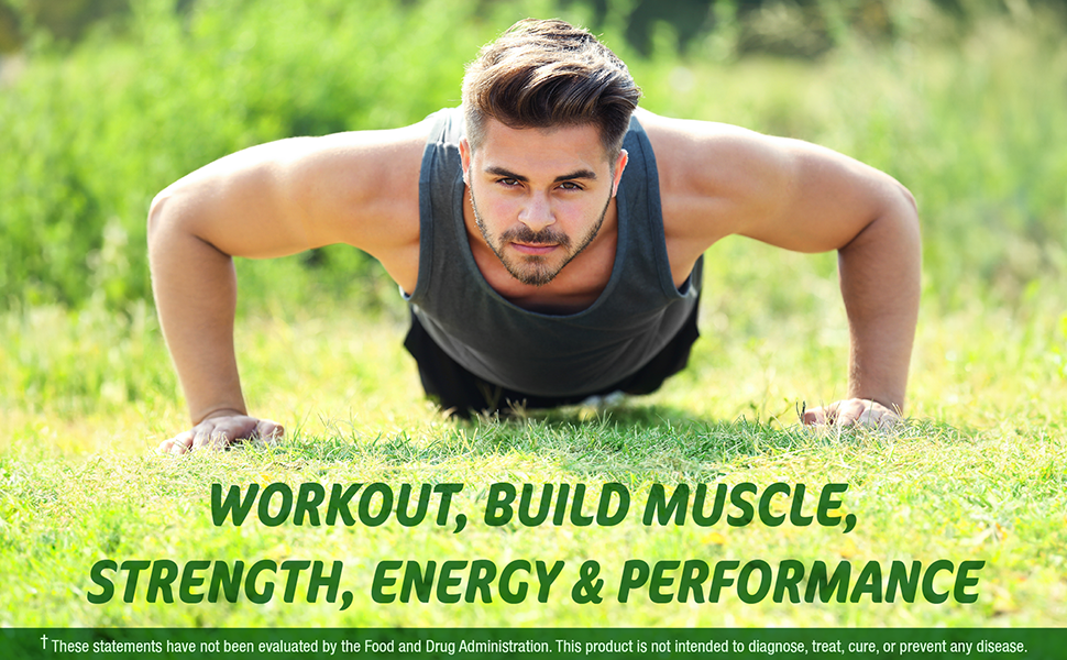 Testosterone Booster Supplement for Men - Male Enhancing Test Boost - Ashwagandha, L-Arginine, Tongkat Ali, Tribulus + More - Workout, Build Muscle, Strength, Energy & Performance - 2 Month Supply MUSCLE BUILDER