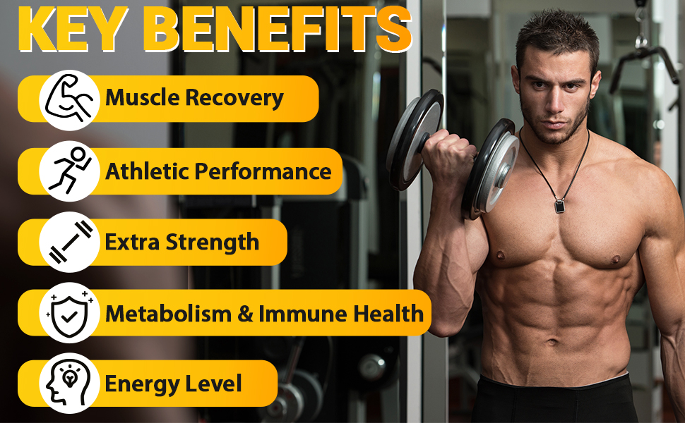Testosterone Booster - 78,000mg Testosterone Supplement for Men, Mens Testosterone Booster for Muscle Builder Workout, Muscle Growth, Energy, Endurance, Strength, Stamina & Recovery - 120 Capsules Testosterone Booster
