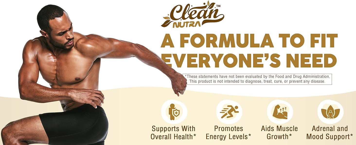 Clean Nutraceuticals Shilajit Supplement for Men with Sea Moss, Tongkat Ali, Ashwagandha, Boron, Zinc, CoQ10, PQQ - Fulvic Acid Capsules - Energy Support - 90 Count - Resin, Gummy & Powder Alternative Ancient Elixir Capsules