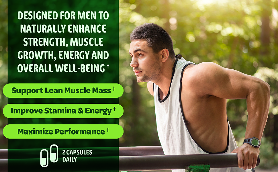 Testosterone Booster Supplement for Men - Male Enhancing Test Boost - Ashwagandha, L-Arginine, Tongkat Ali, Tribulus + More - Workout, Build Muscle, Strength, Energy & Performance - 2 Month Supply TESTOSTERONE SUPPORT