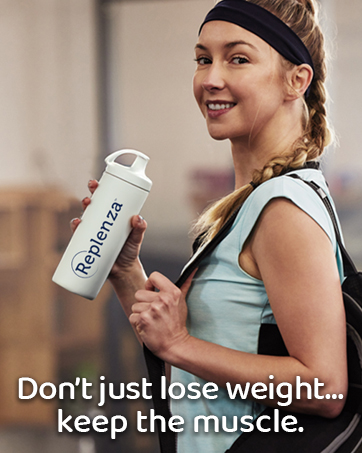 Replenza Daily GLP-1 Nutritional Support Supplement, Essential Vitamins and Minerals, Support for Gut Health, Stress and Cellular Energy – 60 Tablets Don't just lose weight...keep the muscle.
