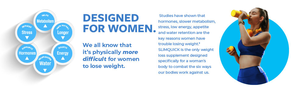 SlimQuick Pure 3X Extra Strength Drink Mix Packets, Metabolism and Weight Management for Women, Helps in Fat Breakdown, with Green Tea, Caffeine, Chaste Tree, Rhodiola - Blue Raspberry 26 Count designed for women.