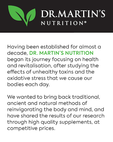 Dr Martin's Nutrition, Brand, Supplements, Health, Wellbeing, Vitamins, Minerals, Herbal, Medicine