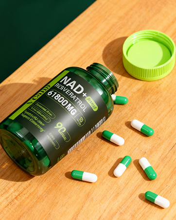 Nad+ Resveratrol Supplement 61800mg Per Bottle – Liposomal Nad+ Resveratrol for Women & Men – High Purity 1200mg Nad+ Supplement for Energy & Healthy Aging, Resveratrol, Quercetin, CoQ10 – 90 Counts nad supplements for women