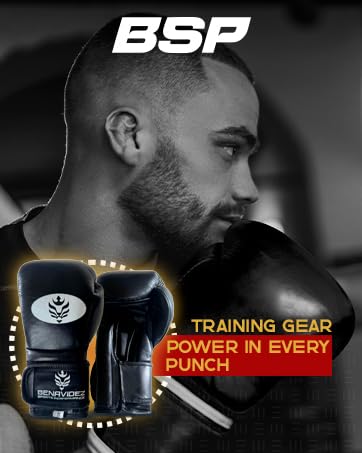 Boxer wearing Benavidez Sports Performance training gloves for power in every punch.