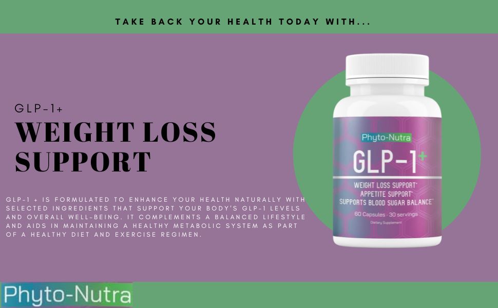 GLP-1 + (60 Capsules 1 Bottle) Vegan, Natural Supplement, Lab Tested, Weight Loss, Satisfy Hunger, Non-GMO, Gluten Free, GLP 1, GLP1 GLP1 Weight loss support