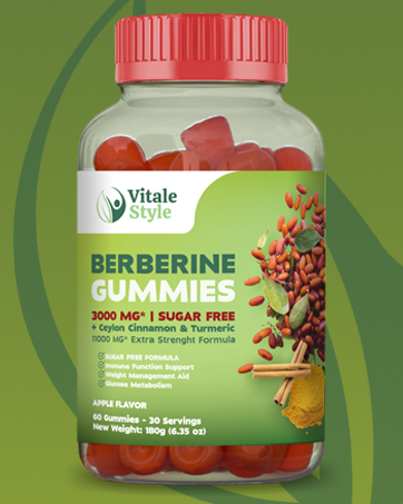 Berberine Weight Management Gummies 3000mg – Ceylon Cinnamon, Turmeric & B12 Complex | Supports Metabolic Balance & Energy |Vitale Sytyle | Vegan, Sugar-Free | 60 Gummies Vitale Style Gummies, Berberine, Cinnamon & Turmeric 11.000MG Extra Streght, Vegan, Sugar Free