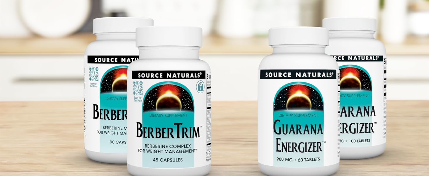 Source Naturals BerberTrim, Berberine Complex for Weight Management*, Vegetarian Capsules (90)