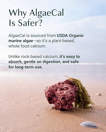 AlgaeCal - Bone Builder Pack for Bone Density Increase, Clinically Supported Plant Based Calcium Supplement & Strontium, Vitamins K2 (100mg), D3 (1600 IU), Magnesium & 16 Essential nutrients