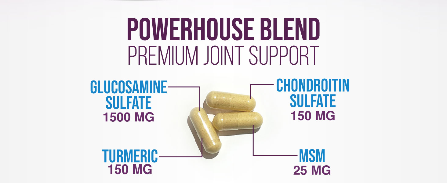 Glucosamine Chondroitin MSM 2100mg - 3X Strength Joint Support Supplement with Glucosamine Sulfate, Turmeric, Boswellia, Quercetin for Cartilage, Flexibility & Mobility, Bottled in USA, 60 Capsules glucosamine chondroitin support con condroitin glucosamin gummies gluclosimine clucosamine complex