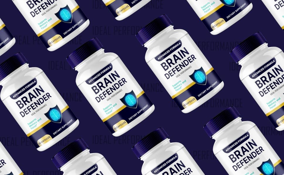 Brain Defender Supplement, Brain Defender Brain and Memory Support Pills, BrainDefender Capsules, Advanced Nootropic Pills for Brain Health Support, All Natural Cognitive Health Reviews (2 Pack) Brain Defender