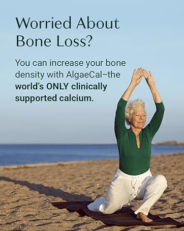 AlgaeCal - Bone Builder Pack for Bone Density Increase, Clinically Supported Plant Based Calcium Supplement & Strontium, Vitamins K2 (100mg), D3 (1600 IU), Magnesium & 16 Essential nutrients calcio para los huesos de mujer,algae calcium,algae cal plus,algea cal,algical,algacal,algae plus