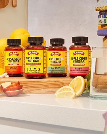 Bragg Organic Apple Cider Vinegar Capsules with Vitamin D and Zinc - 90 Count - Supports Immune System